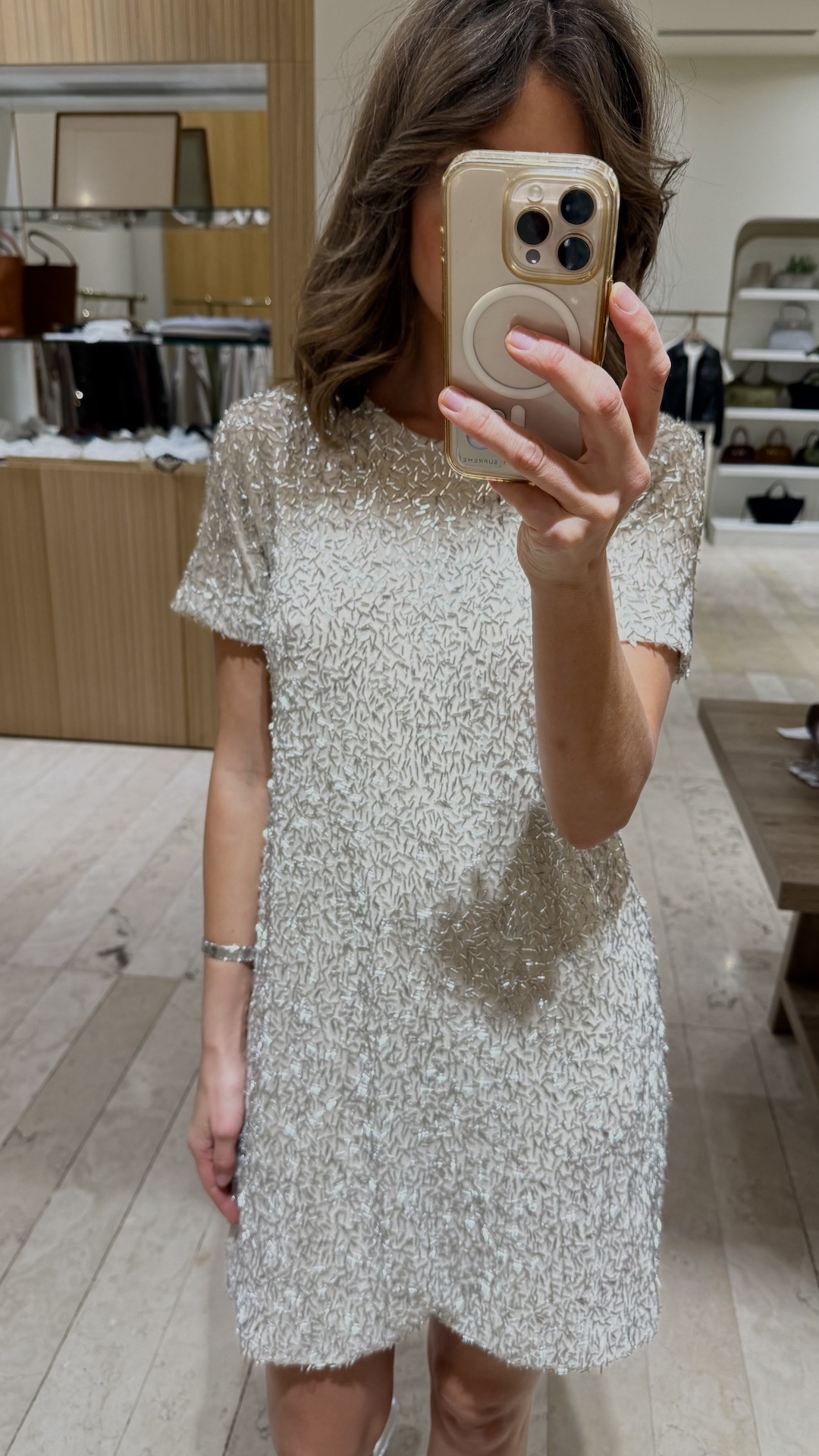 Платье расшитое стеклярусом