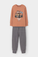 пижама  для мальчика  К 1567/пробковое дерево,клетка