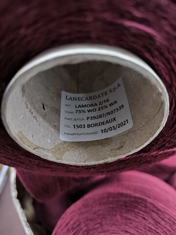 Lanecardate, Lamora ,2/16 800м. 75%меринос, 25%ангора, Бордо , арт.37130