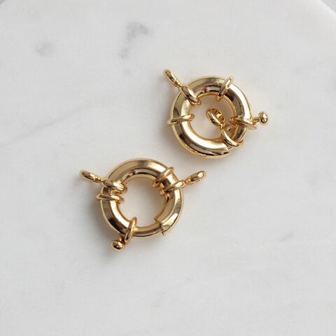 УЦЕНКА!!!! Замочек карабин 17 мм, позолота У110