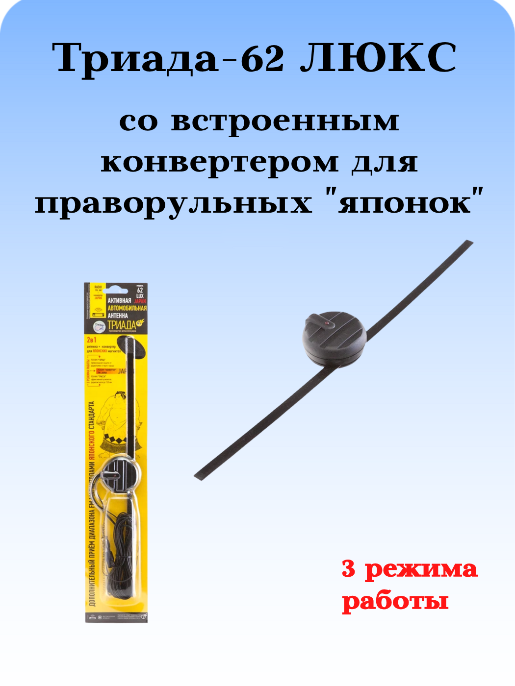 АНТЕННА АВТОМОБИЛЬНАЯ АКТИВНАЯ 