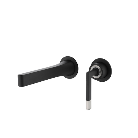 Boheme 165-B Смеситель Boheme Duo для раковины из стены 2х-позиционный BLACK