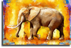 Постер "Живописный слон"