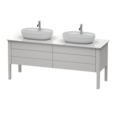 Duravit Luv База напольная, 743x1788x570, 2 выдв.ящика, цвет скандинавско белый шелковисто-матовый LU9567B3939