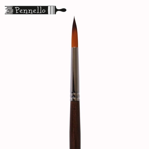 кисть Pennello DELUXE синтетика круглая №11, длинная ручка
