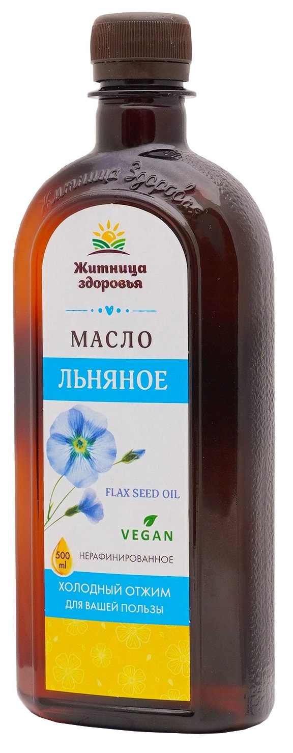 Льняное масло нефильтрованное/ нерафинированное/ холодного отжима 500 мл. –  купить за 209 ₽ | Житница здоровья