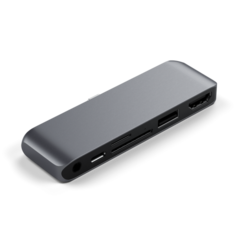 USB-хаб Satechi USB-C Mobile PRO Hub SD серый космос