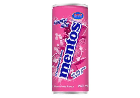 Напиток негазированный Mentos Fruity Mix, 240мл