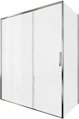 Aquanet AE65-160x80-CT Pleasure Evo ограждение (набор дверь + бок. стекло), хром, 1600х800 мм (324128) фото