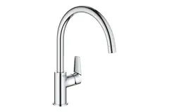 GROHE Start Edge QuickFix 30529001 Смеситель для кухонной мойки с высоким C-образным изливом, хром фото