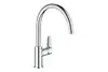 GROHE Start Edge QuickFix 30529001 Смеситель для кухонной мойки с высоким C-образным изливом, хром