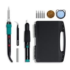 KRAFTOOL KS-15, 14-в-1, 90 - 480°C, 135 Вт, цифровая мини-паяльная станция в кейсе (55346)