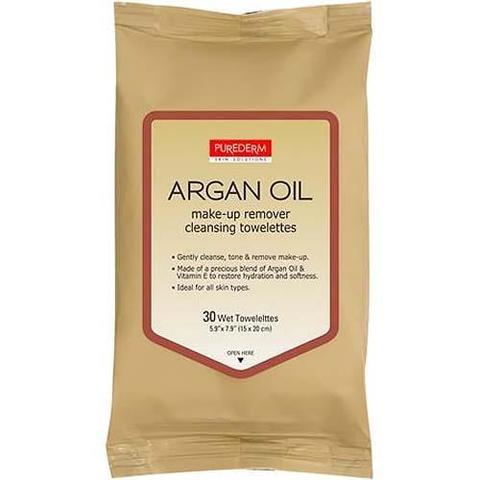 PureDerm Argan Oil Make-up Remover Cleansing Towelettes (30 шт)