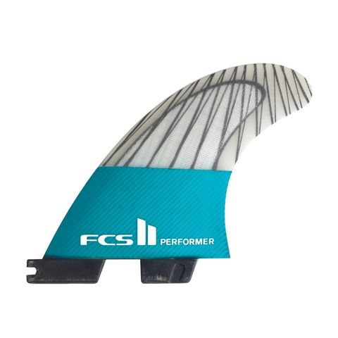 Плавники FCS II Performer PC Carbon Teal Medium Tri Retail Fins компл. из трех М