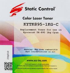 Тонер Static Control для Kyocera FS-C8020 Cyan (голубой) 1 кг/фл