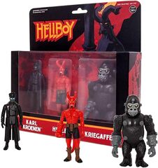 Фигурка Super7 Hellboy: Hellboy, Karl Kroenen, Kriegaffe Ape (3-Pack A)