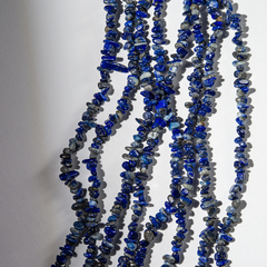 Лазурит с вкраплениями пирита натуральный, фриформ 4-10мм