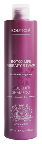 Восстанавливающий шампунь для химически поврежденных волос - Bouticle Rebuilder Shampoo 300 мл