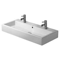 Duravit Vero Раковина для мебели, без перелива, с 2 отв. под смес.,1000x470мм, Цвет: Белый 454100043 фото