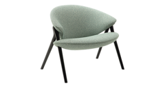 Кресло Oliva ZANOTTA сталь/массив/ткань 830х800х720h