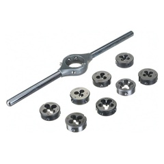 Набор плашек М3-М12 PN8/3225 115CrV3 25мм 9пр Bucovice(CzTool) 330129