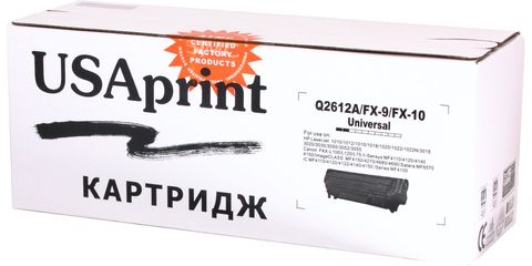 Картридж лазерный USAprint 12A Q2612A/FX10 черный (black), до 2800 стр. - купить в компании MAKtorg