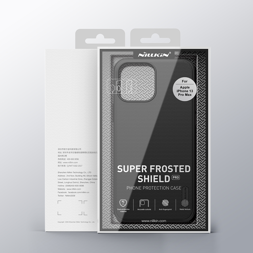 Чехол для iPhone 13 Pro Max MagSafe Nillkin Super Frosted Shield Pro Magnetic - Черный