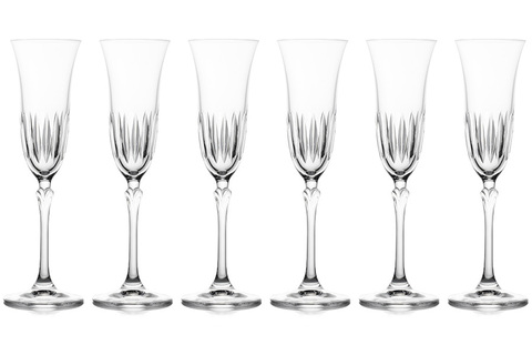 Набор бокалов для шампанского 6шт 150мл Le Stelle Gemma Point