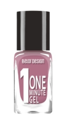 BelorDesign Лак для ногтей One Minute Gel тон 215 лиловый нюд 10мл