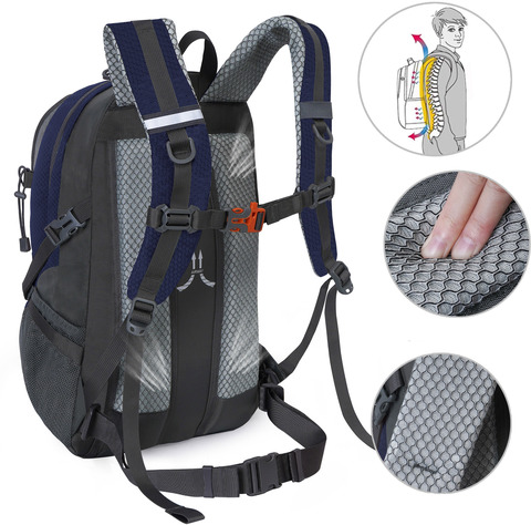 Картинка рюкзак туристический Nevo Rhino 9242-35L Blue - 4