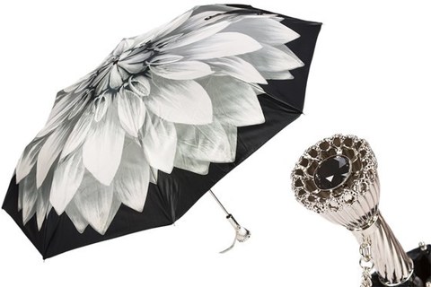 Зонт женский складной Pasotti- Silver Dahlia Folding