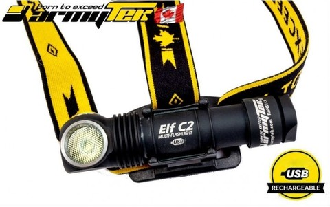 Налобный фонарь Armytek Elf C2  Micro-USB XP-L (теплый свет) + 18650 Li-Ion