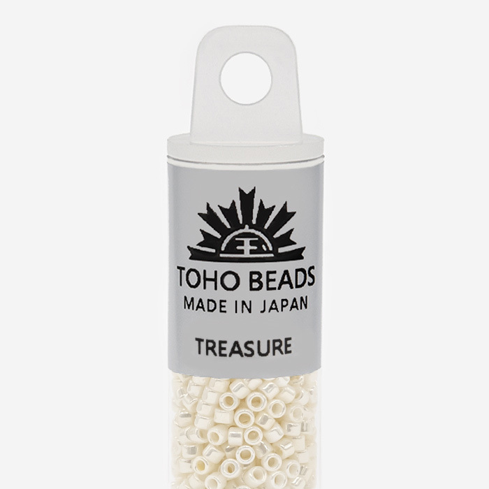 Японский бисер TOHO Treasure (№122), жемчужный глянцевый
