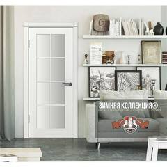 Межкомнатная дверь  Межкомнатная дверь  VFD (ВФД) Porta (Порта) эмаль Магнолия (RAL 9010) стекло White Cloud 20ДО1