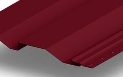 Сайдинг металлический Корабельная доска NORMAN  0,5мм RALL 3011-Красно-коричневый