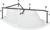 Aquanet 243001 Каркас сварной для ванны 150x90 GRACIOSA L/R (243001)