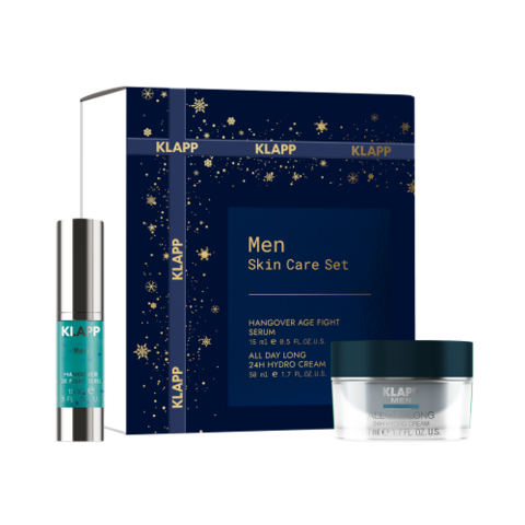 KLAPP Набор для мужчин KLAPP Men Skincare Set (50 ml Men 24H Cream + 15 ml Men Hangover Fight Serum)
