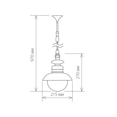 Talli H черный уличный подвесной светильник IP44 GL 3002H