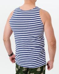 Купить качественную майку-тельняшку настоящую - Магазин тельняшек.ру 8-800-700-93-18Майка-тельняшка ВМФ (темно-синяя полоса) ТМ 