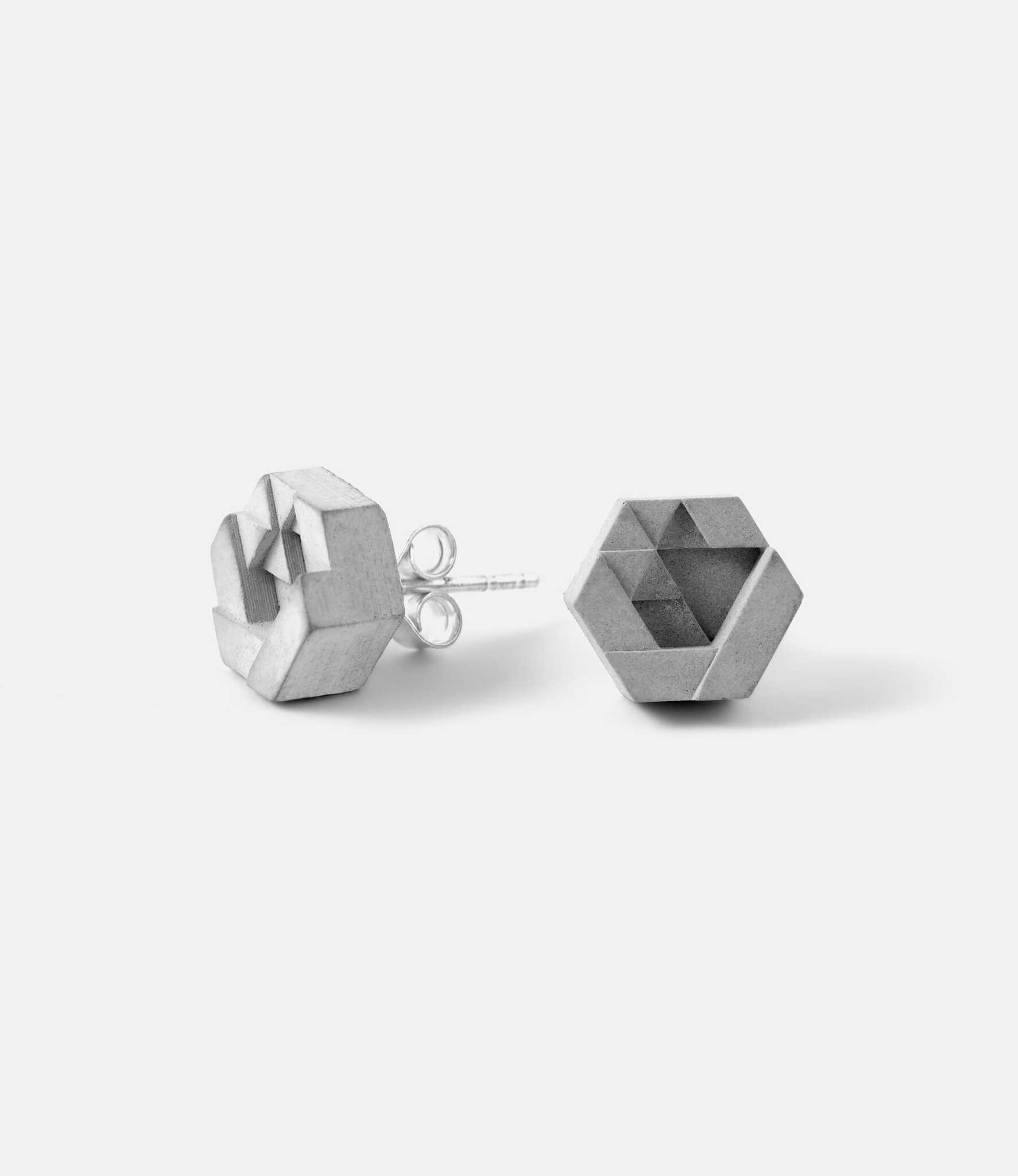 Material Immaterial Micro Concrete Earrings #2 — серьги из бетона