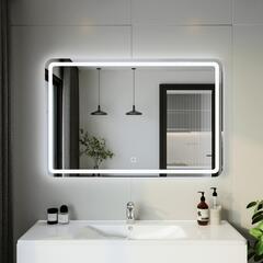 Зеркало Эстель-1 120 с подсветкой LED, сенсор на зеркале