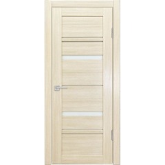 Купить Межкомнатная дверь экошпон Legend ЛУ-01 капучино остеклённая