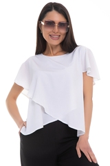 Блуза Яркое лето (вайт, горошки) Diolche