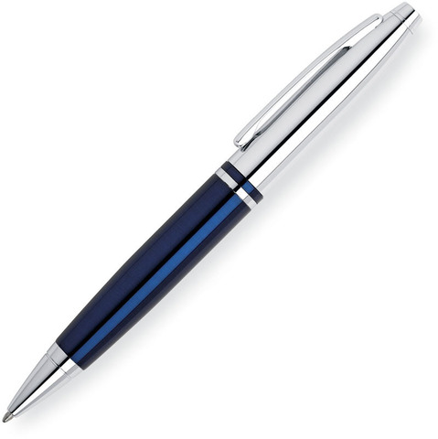 Ручка шариковая Cross Calais Blue Chrome (AT0112-3)