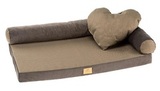 Лежак-кровать для кошек и собак Tommy 80, коричневый, 80x50x16 см