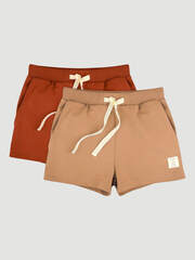 Шорты Mjölk Camel/Paprika, сет 2 шт.