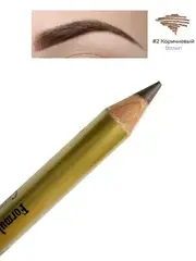FFleur карандаш ES 7616 тон 114 КОРИЧНЕВЫЙ для бровей с расчёской
