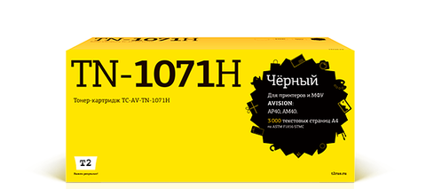 Картридж T2 TC-AV-TN-1071H для Avision AP40/AM40 (6000стр.) с чипом