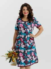 4728 Халат на пуговицах