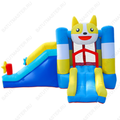 Батут для детей на дачу "В гостях у кота" 3,3*2,5*2 м